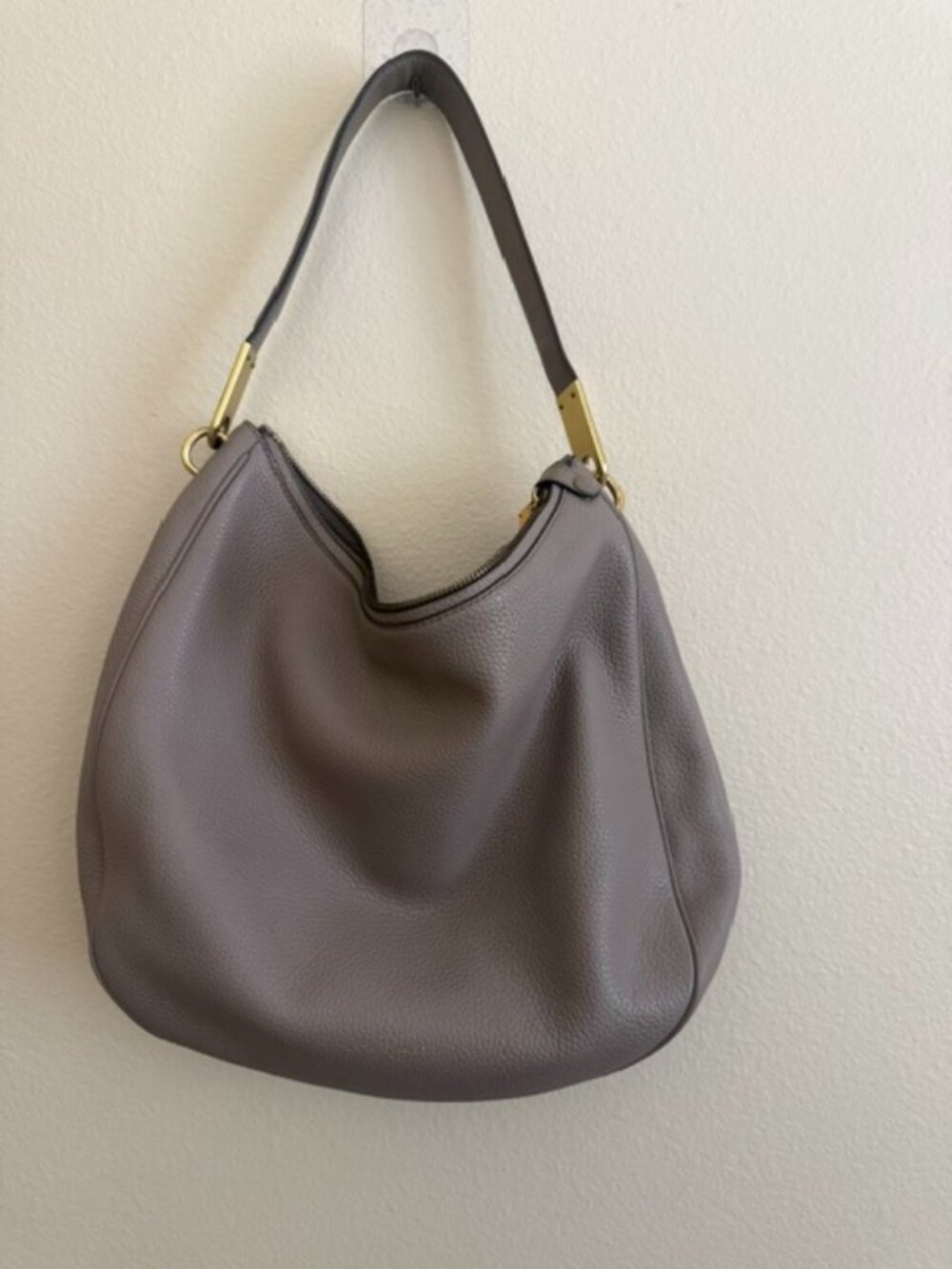 Marc Jacobs New York Nude Tan Leather Tote Bag Purse